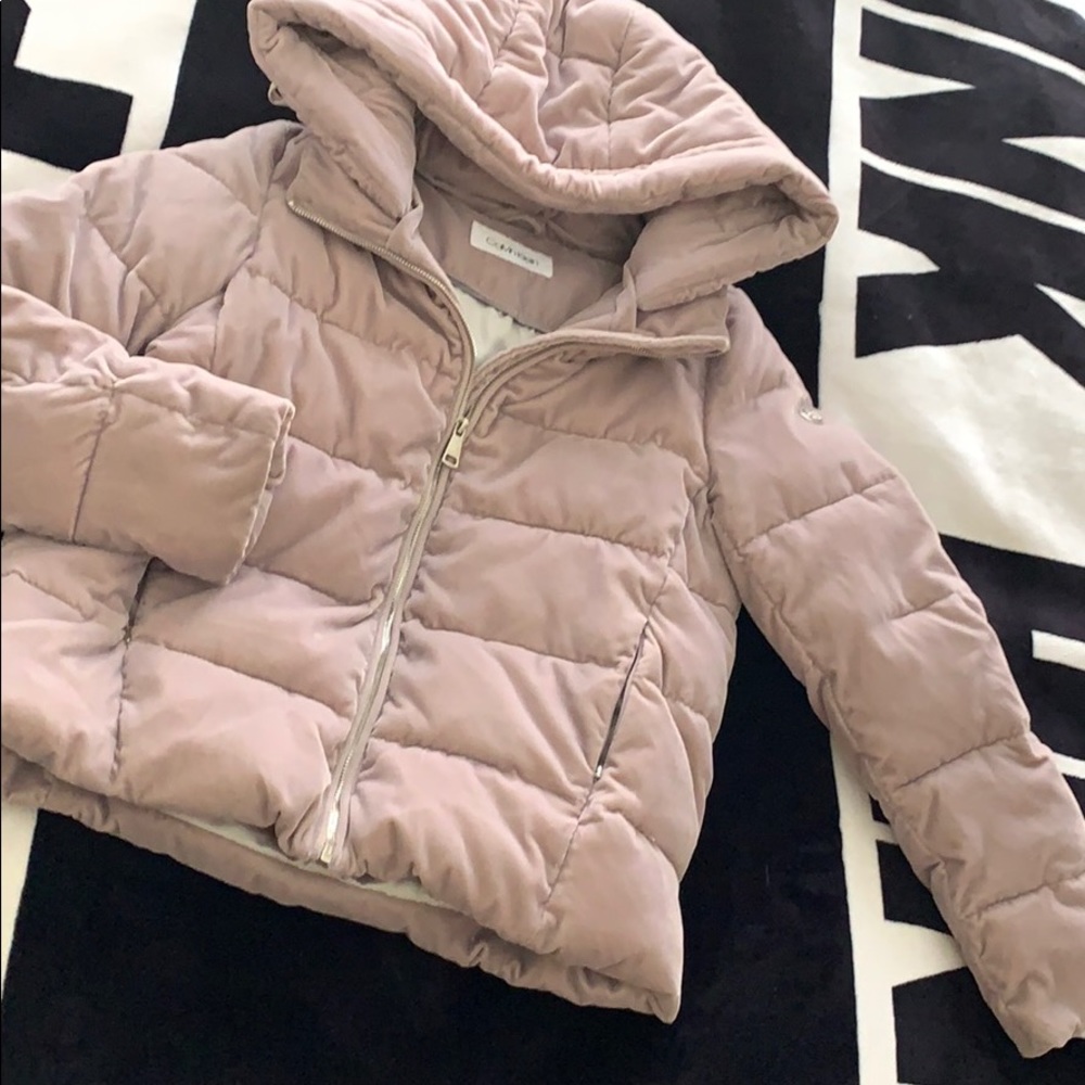 CK oversized hood puffer size Petit Small